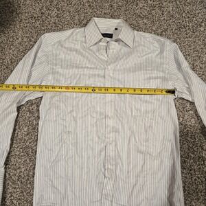 Canali Shirt Mens 39 15.5 White Dress Shirt Made Italy French Cuff Luxury Formal